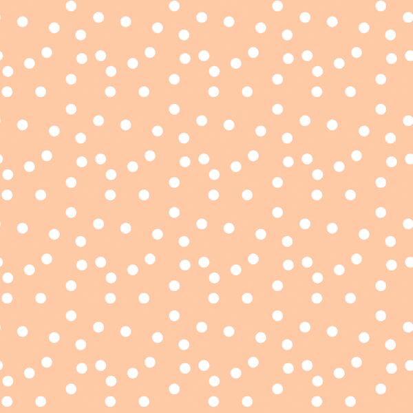 Large Spring Polka Dots in Peach