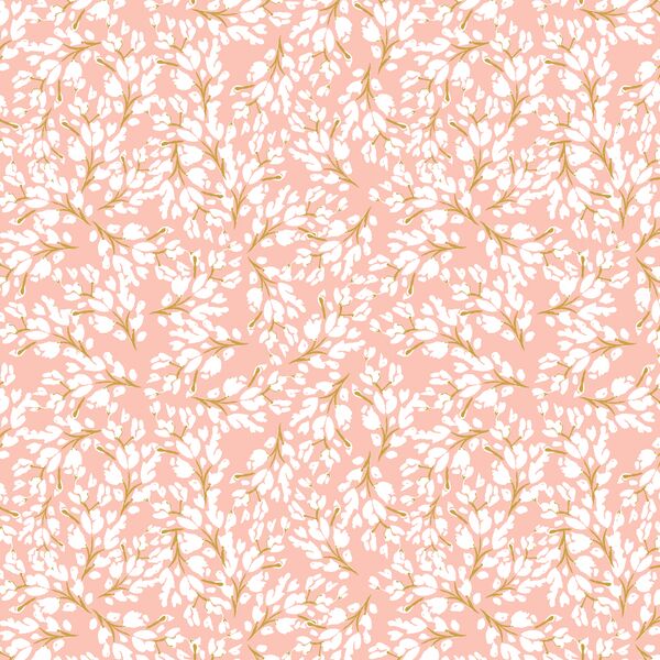 Frost Floral in Blush Rose