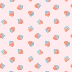 Strawberries in Soft Pink