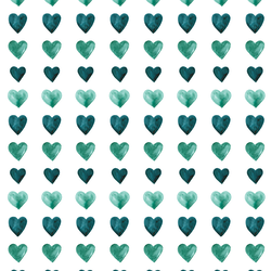 Painted Hearts in Ocean
