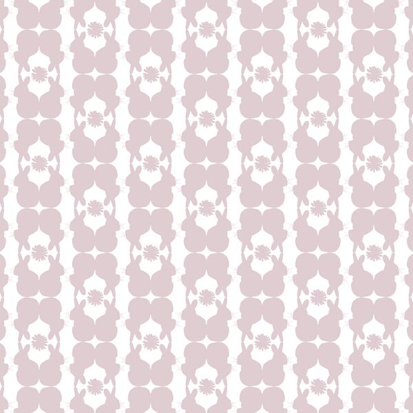 Rabbit Silhouette in Dusty Lilac