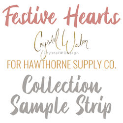 Festive Hearts Sample Strip