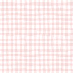 Organic Gingham in Rose Pink