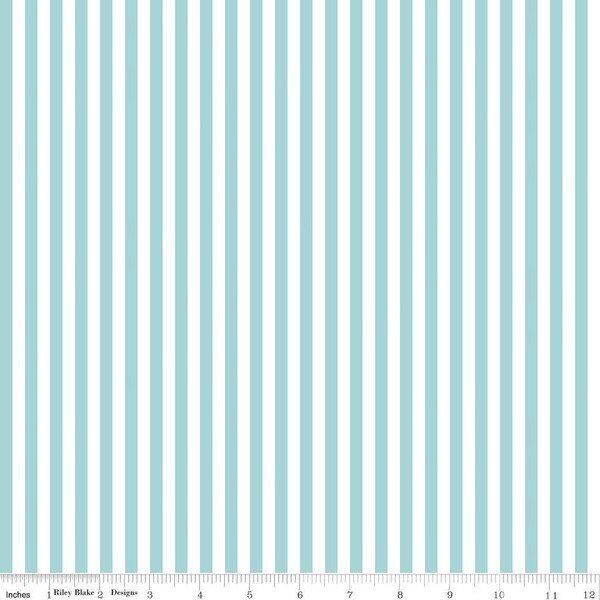 1/4" Stripe in Aqua