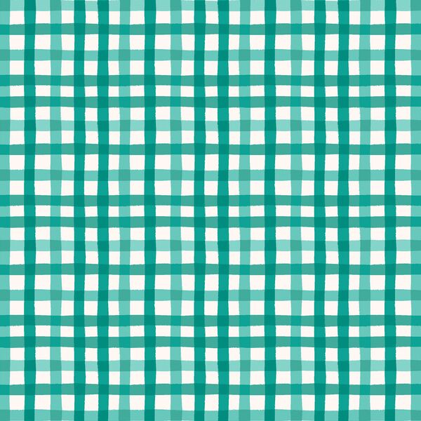Gingham in Jade