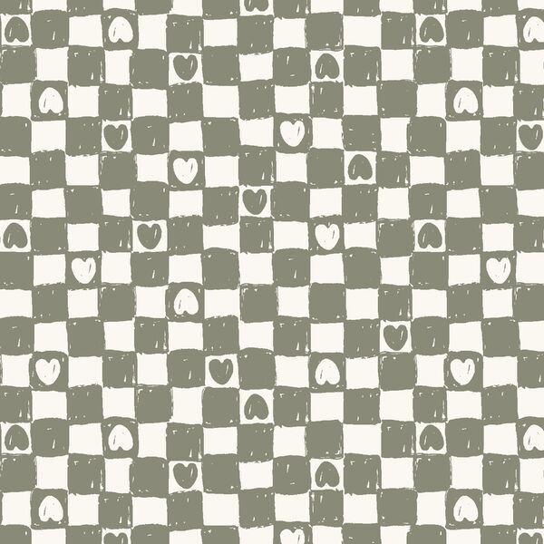 Painted Checks in Laurel Green