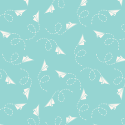 Paper Planes in Aqua