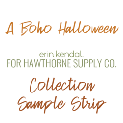 A Boho Halloween Sample Strip
