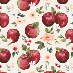 Apple Floral in Cream