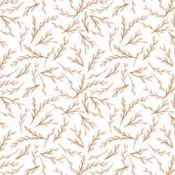 Ornamental in Sienna on White