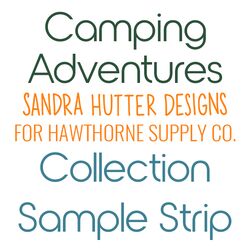 Camping Adventures Sample Strip