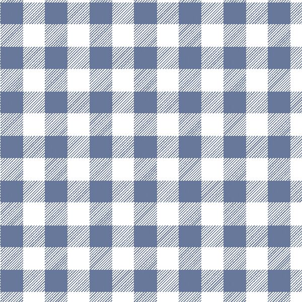 Medium Buffalo Plaid in Azurite