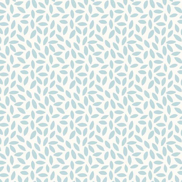 Petals Please in Airy Blue on Ivory