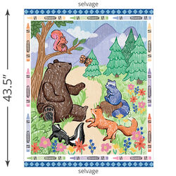 Colorful Critters Panel in Multi