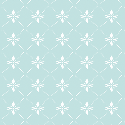 Quilted Snowflake in Candied Aqua