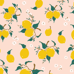 Lemons in Sunrise Pink