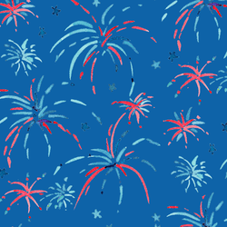 Large Fireworks in True Blue