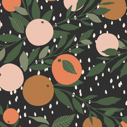 Tangerines in Rainy Night