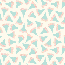 Scattered Blooms in Cream