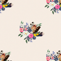 Western Bouquet in Warm Ivory