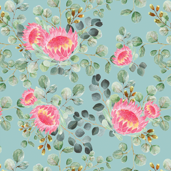 Protea in Pacific Blue