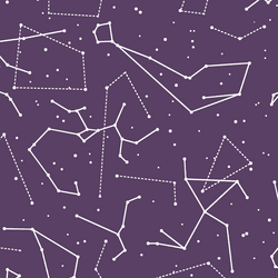 Star Charts in Aubergine