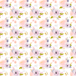 Tiny Corsage Floral in Peachy Plum