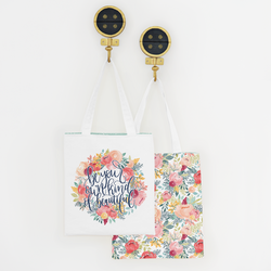 Sunshine Blossoms Tote Panel in Beautiful Afternoon