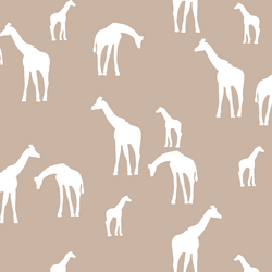 Giraffe Silhouette in Sand