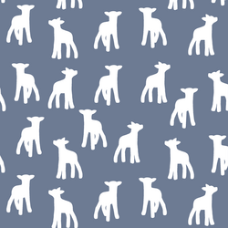 Lamb Silhouette in Dove