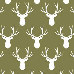 Stag Silhouette in Jungle