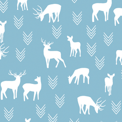 Deer Silhouette in Breeze