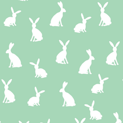 Cottontail Silhouette in Seaglass
