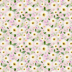 Small Iced Floral in Bubble Gum