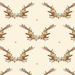 Large Meadow Horns in Ivory