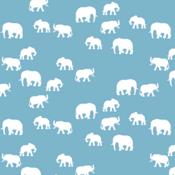Elephant Silhouette in Surf