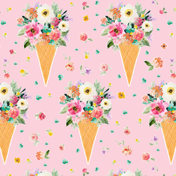 Cone Bouquet in Bubble Gum