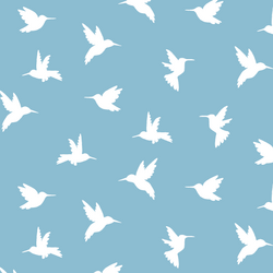 Hummingbird Silhouette in Breeze