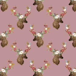 Little Autumn Deer in Antique Rose