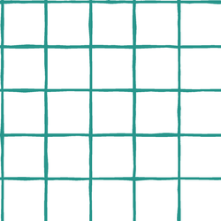 Windowpane in Jade on White