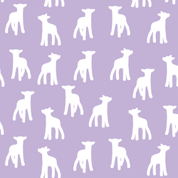 Lamb Silhouette in Lilac