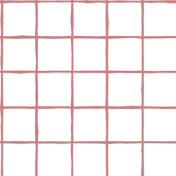 Windowpane in Berry on White