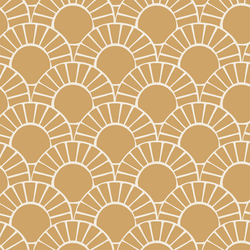 Large Mosaic Sun Tile in Golden Sunshine