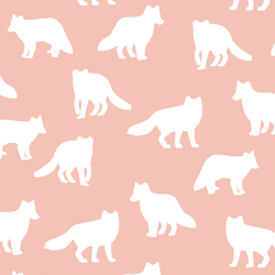 Fox Silhouette in Petal
