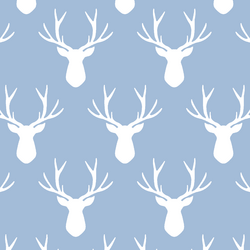 Stag Silhouette in Water