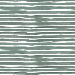 Watercolor Wash Stripe in Leafy
