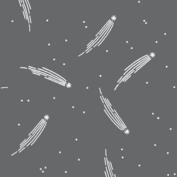 Meteor Shower in Charcoal