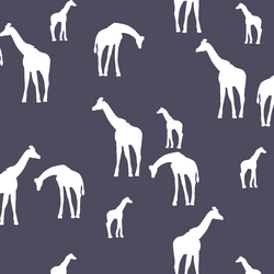 Giraffe Silhouette in Ink