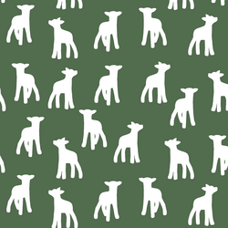 Lamb Silhouette in Kale