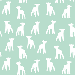 Lamb Silhouette in Mint